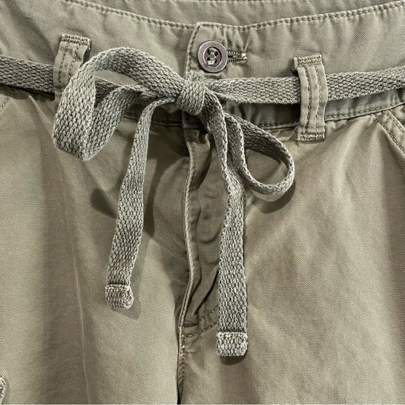 FREE PEOPLE Desert Cargo Pant Moss Green Utility Casual Comfort Size 25 - Picture 8 of 12